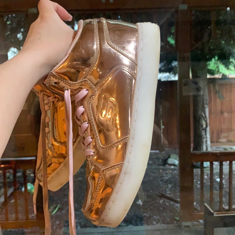 Rose Gold Light Up Skechers